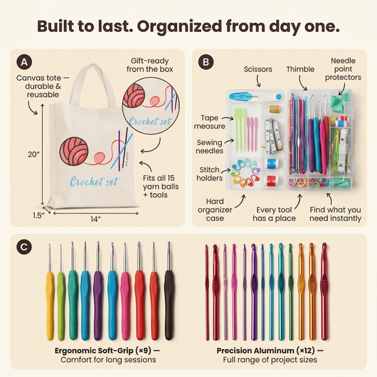 FIRSTLOOP Crochet Starter Kit